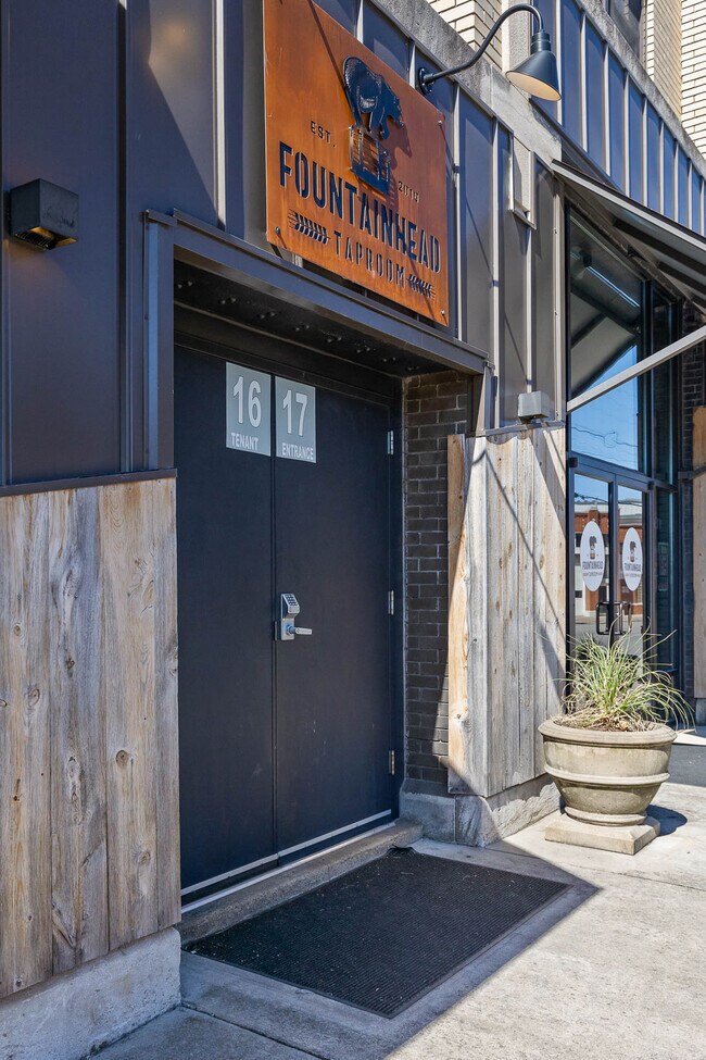 Passcode protected front door to 5 condo units - 1617 Rossville Ave