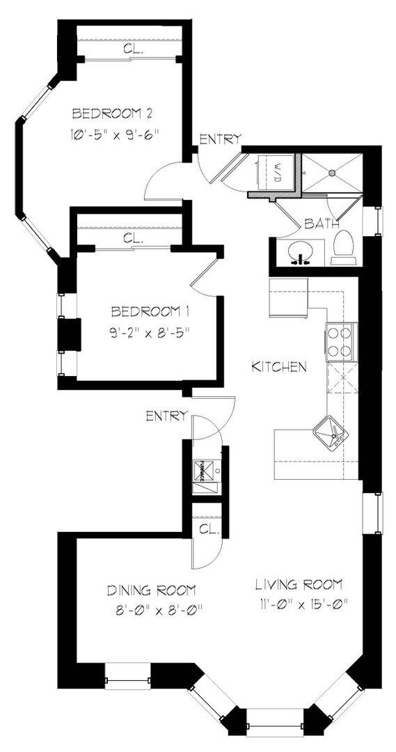 Building Photo - Gorgeous Condo Quality 2Bed/1Bath in Bucktown! In-Unit Laundry! Central Air! Parking!