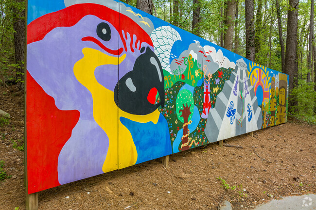 Pine Hills' Shady Valley Park mural lights up the neighborhood.