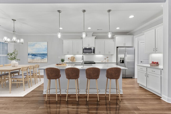 3BR, 2BA - 1,800SF TH1 - Kitchen - Beaumont Oaks at Porters Neck Apartments & Townhomes