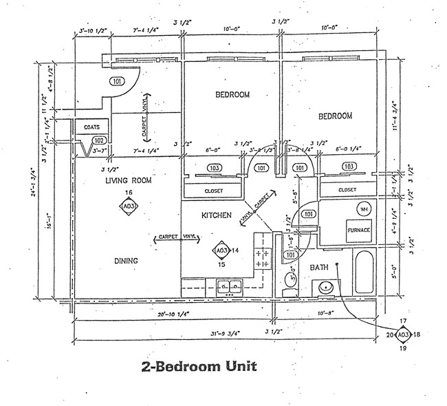 Plano de planta - Northwood Court