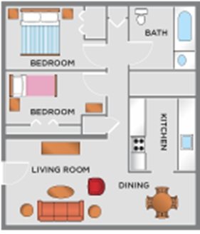 Floorplan - Lancaster Club Apartments