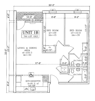 2BR/2BA - Sedgwick Condominium