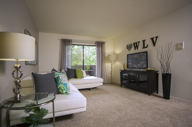 Spacious Living Room - Woodland Villa Apartments