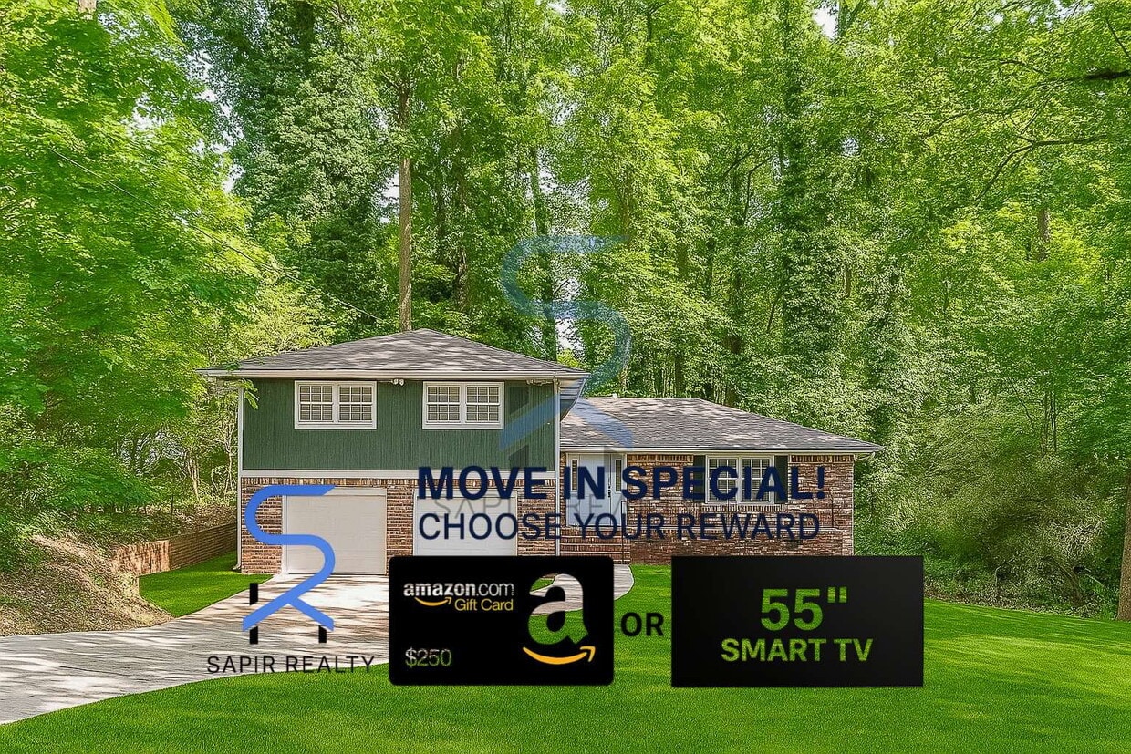 Move in before December 15th and choose your reward: a $250 Amazon Gift Card or a 55" Smart TV! - Move in before November 30th and choose your reward: a $250 Amazon Gift Card or a 55 Smart TV!