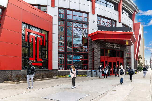 Temple University's main campus sits in North Philadelphia East.