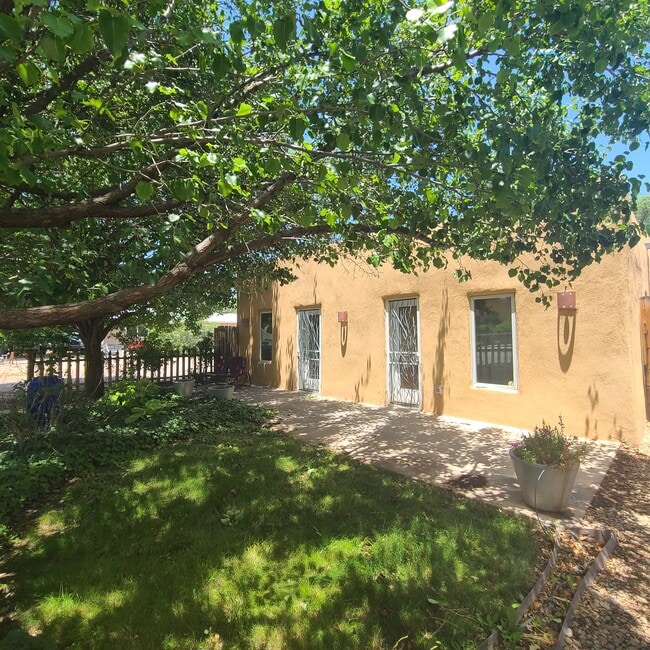 Front oasis with fountain - 1705 Marble Ave NW