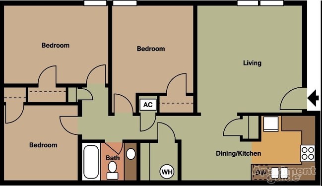 3BR/1BA - The Park At Richards Road