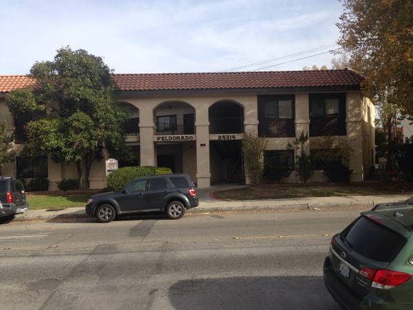Front of building - 24314 Newhall Ave