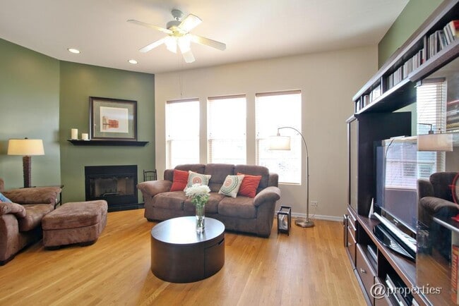 Fireplace in Living Room - 7307 Franklin Street