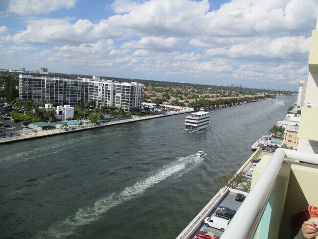 View from the balcony - 3000 S Ocean Dr