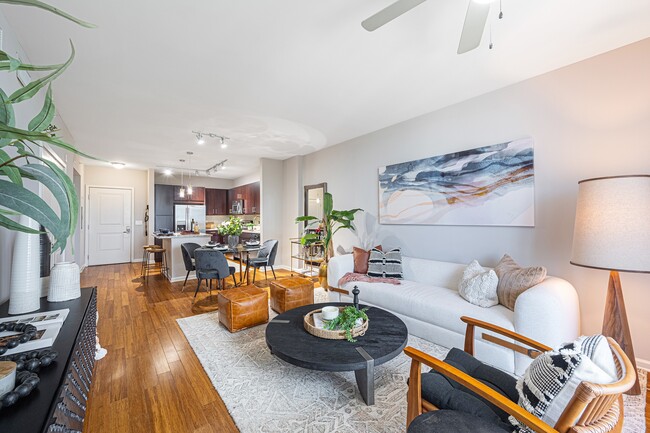 1BR, 1BA - A3 Shore - Living Room - 1640 Victoria Park