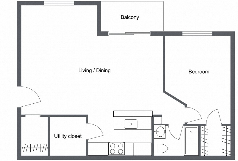 The Residences at Brookledge Commons – 1 Bedroom 1 Bath