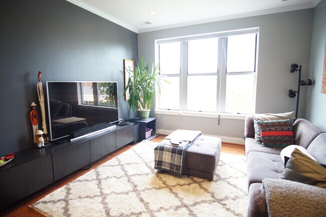 Large living room with great light - 1800 Wilson Blvd
