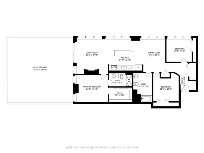 Floorplan - 933 W Van Buren St