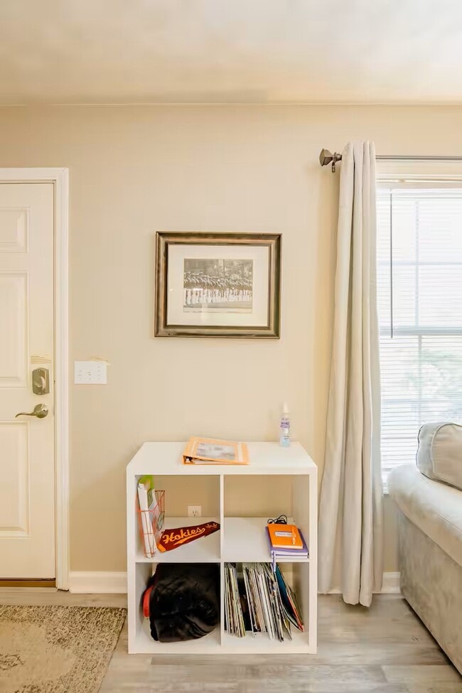 Front entry has door with electronic lock. - 515 School Ln