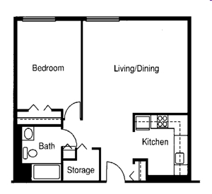 1HAB/1BA - Annie B. Rose Apartments