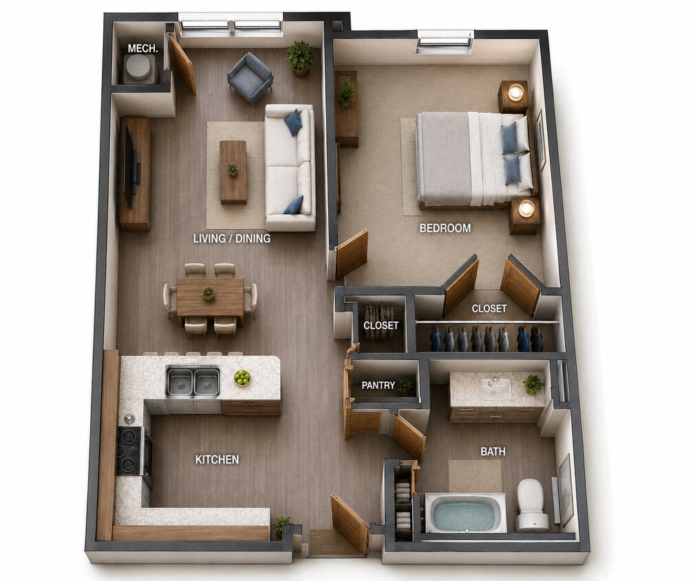 1 dormitorio - LG Lofts