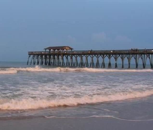 The boardwalk at Myrtle Beach State Park