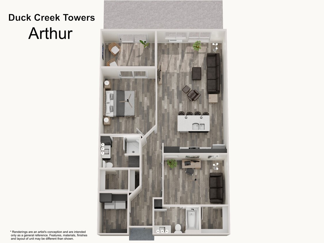 Plano de planta - Casa II Apartments