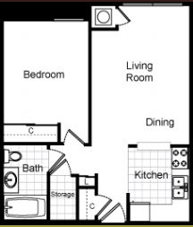 1BR/1BA - Clinton Manor