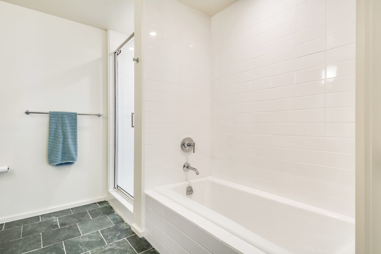 Baño principal con ducha y bañera Ambos - 1155 S Grand Ave