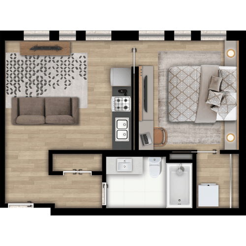Building Photo - *Flooded with natural light this one-bedro...