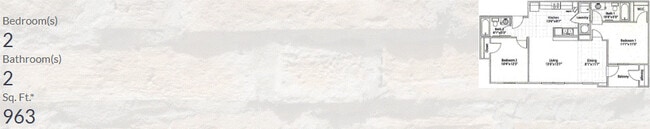 2 BR 2 Bath - Auburn Square