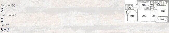 2 habitaciones, 2 baños - Auburn Square