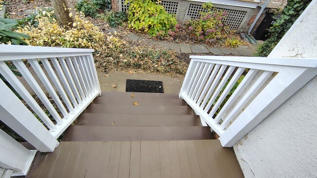 FRONT STEPS OFF FRONT PORCH NEWLY REBUILTTO THE BACKYARD - 4 Edmarth Pl