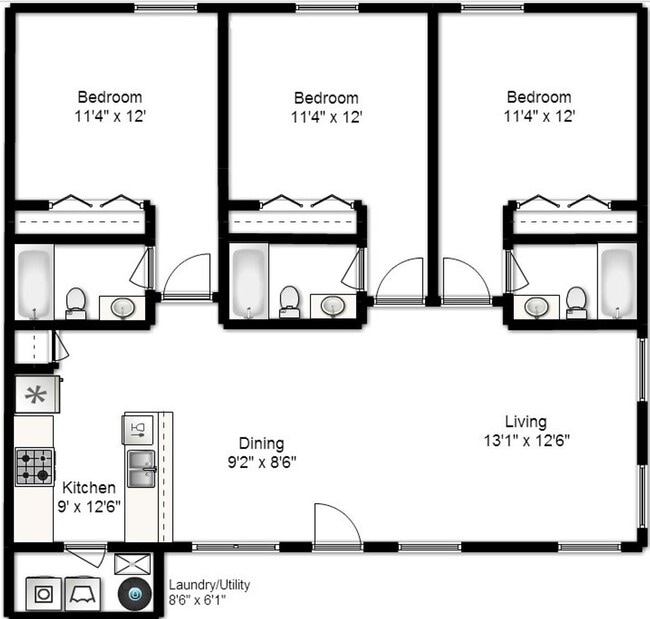 Building Photo - 3 Bedroom 3 Bathroom Apartment