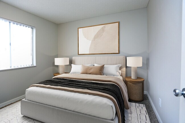2 habitaciones - 1 baño - Dormitorio secundario - Sage Creek Apartments