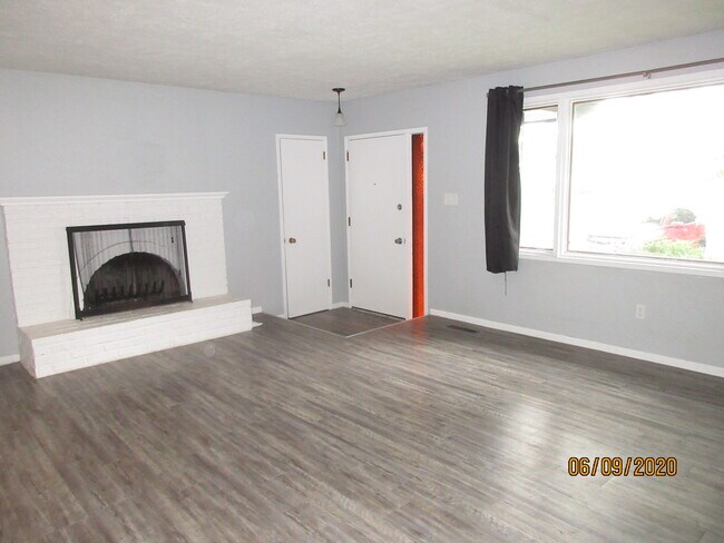 Living room, entry, fireplace - 407 W Holland Ave