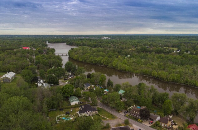 Aerial view of Laval