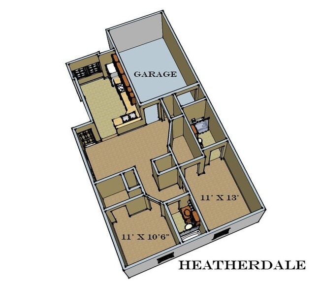 Building Photo - 2 bedrooms - 2 baths + Garage!! Self Showi...