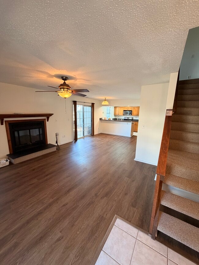 Fireplace and new flooring! - 402 Chatterton Dr