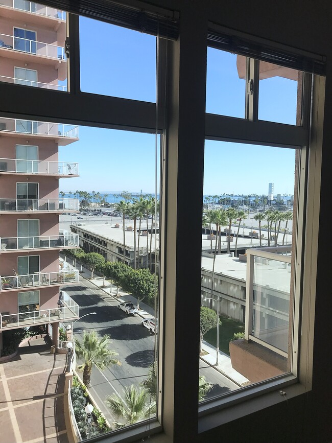 Bedroom Window View - Beach and Harbor - 388 E Ocean Blvd