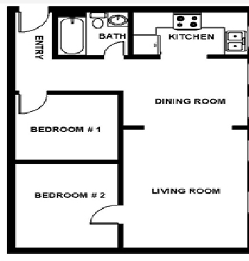 2BR/1BA - The Joey Ray