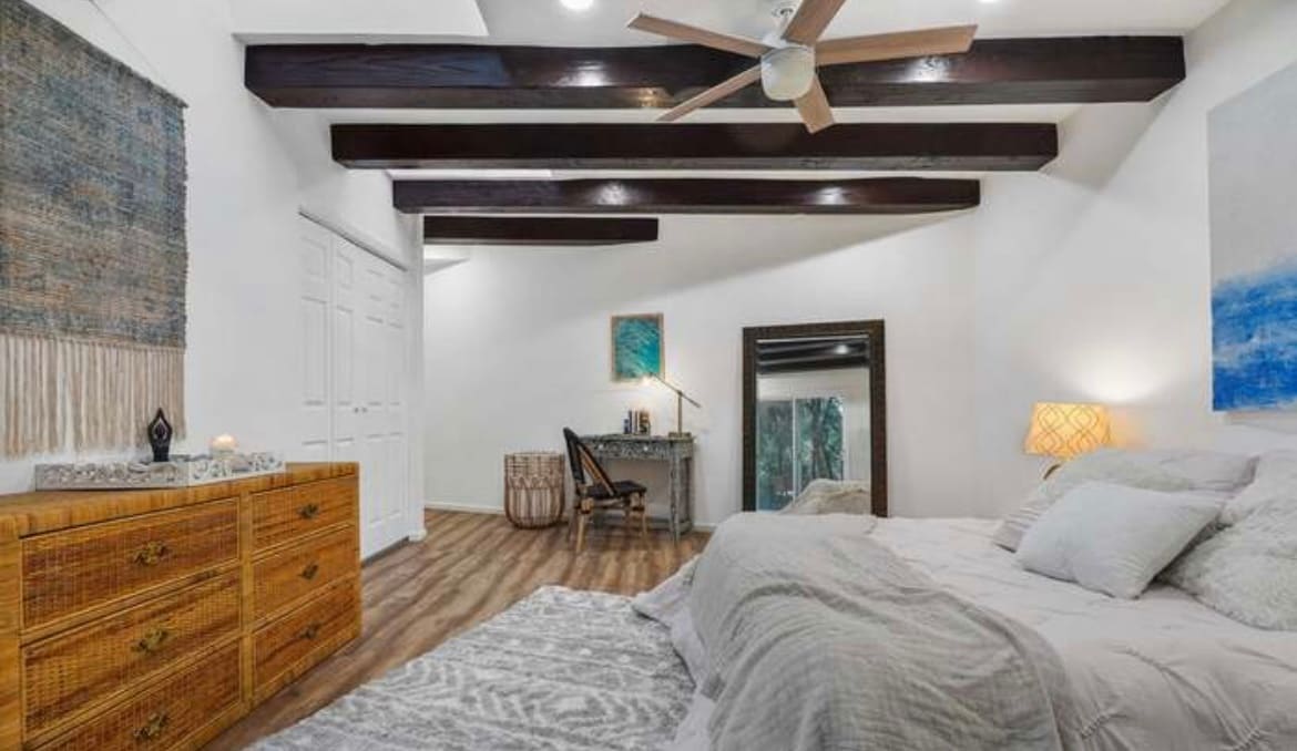 Bedroom (TV now mounted) - 624 N Topanga Canyon Blvd