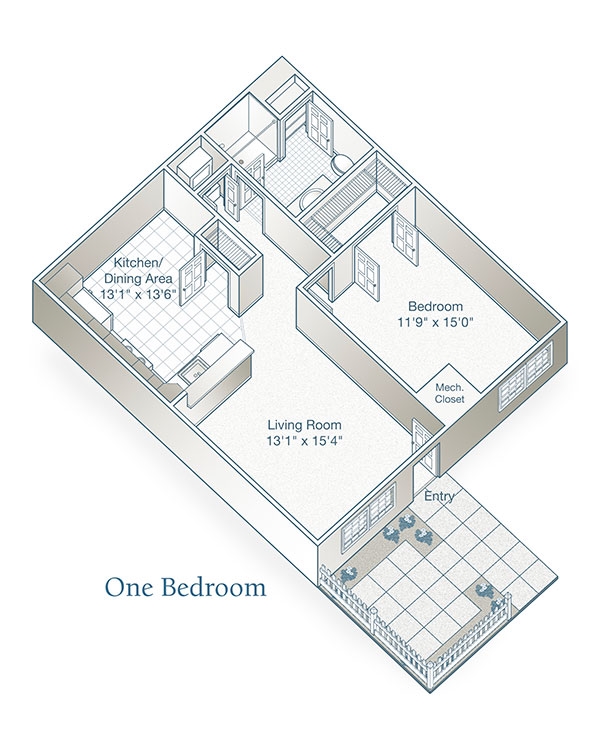 1HAB/1BA - Berry Patch Apartments