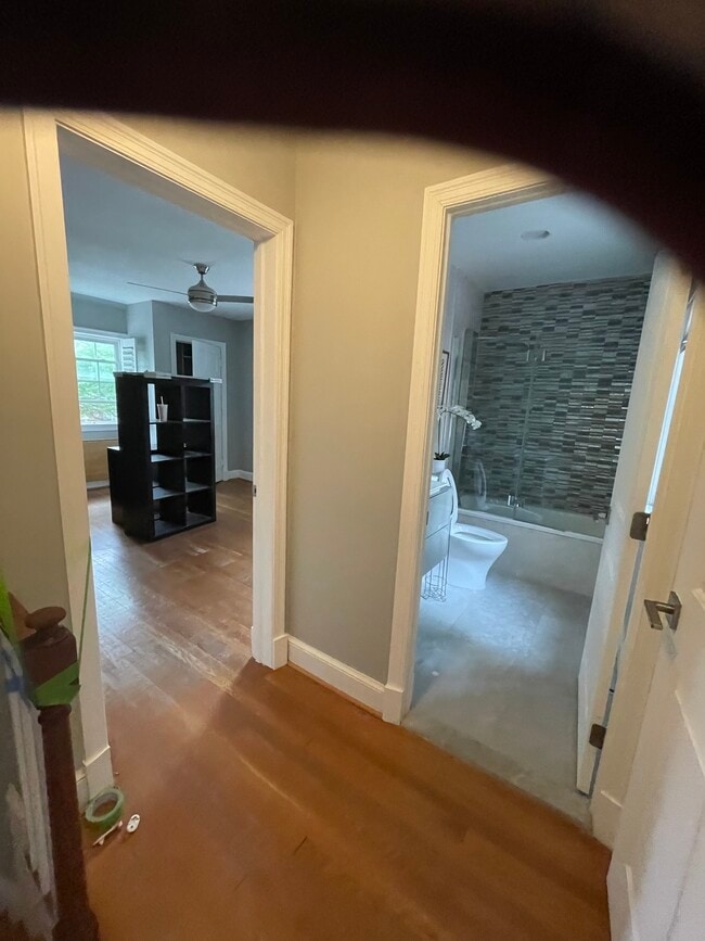 Bedroom with adjacent modern bath - 7819 12th St NW