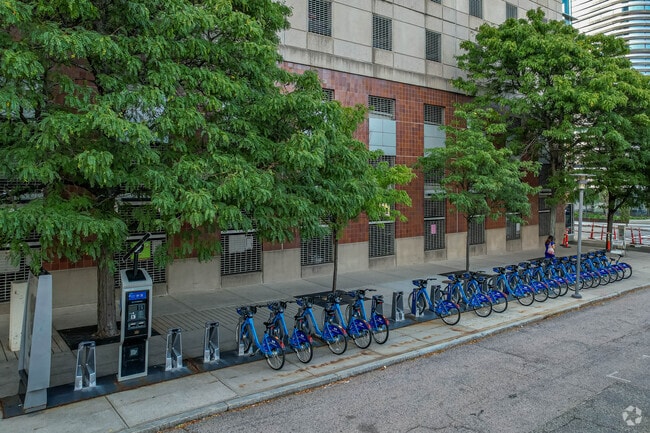 Blue bike stations can also be found in Lower Roxbury.