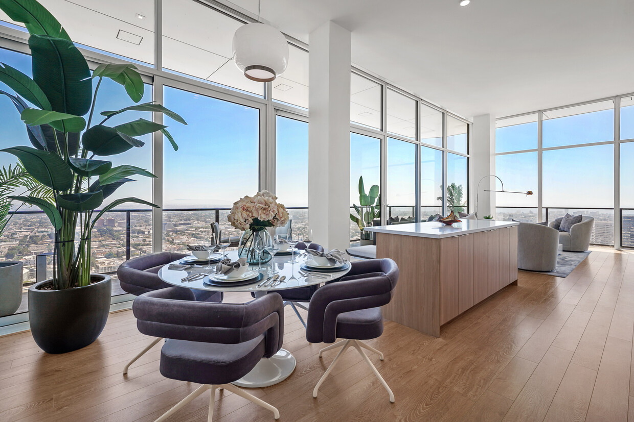 Vistas al sudoeste de apartamento penthouse - The Landmark Los Angeles