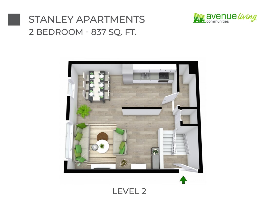 Plan d'étage - Stanley Apartments