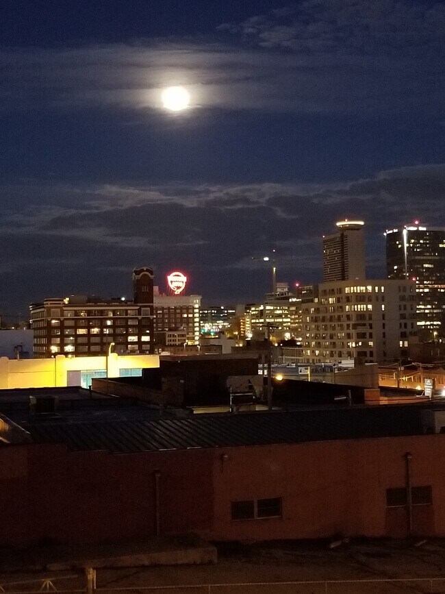 View from Balcony - Night Time - 1838 Washington St