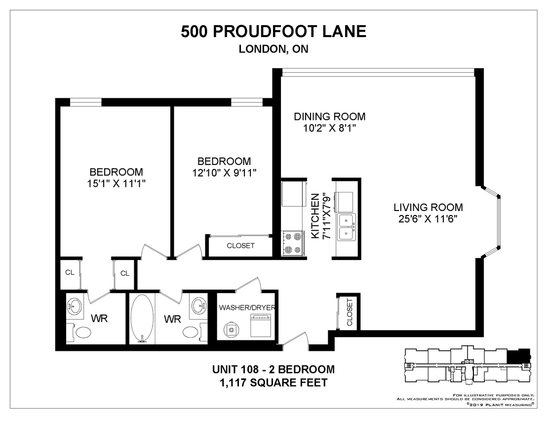 Plan d'étage - Empress Gates Apartments