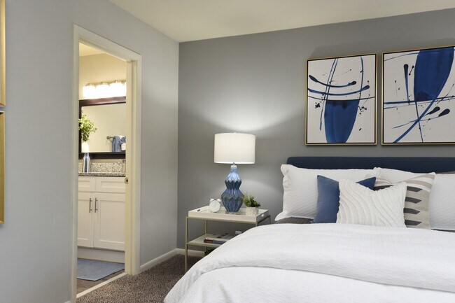 Habitación acogedora con alfombra - Emory Cove