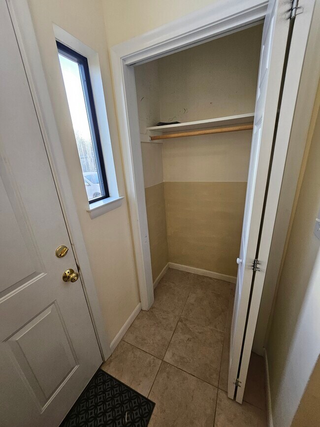 Closet at Entrance - 202 Timber Ln Townhome
