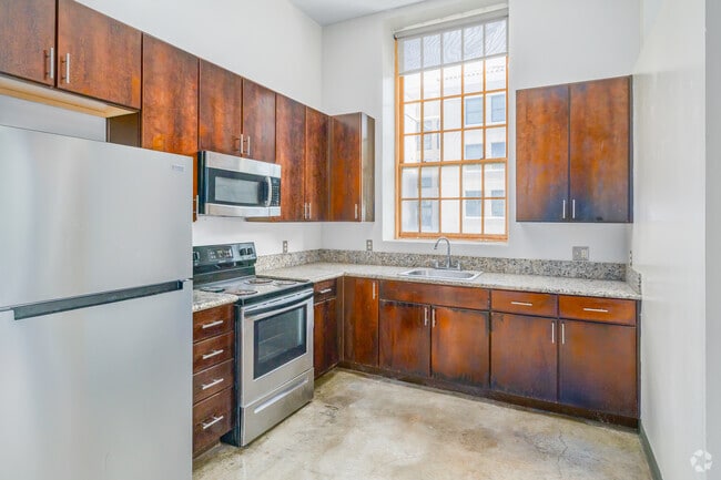 Studio - 525SF - Kitchen - Lofts at Globe Mills