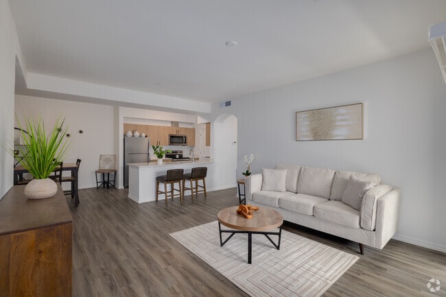 3BR, 2BA - 1,279SF - Living Room - The Crest at Skyline